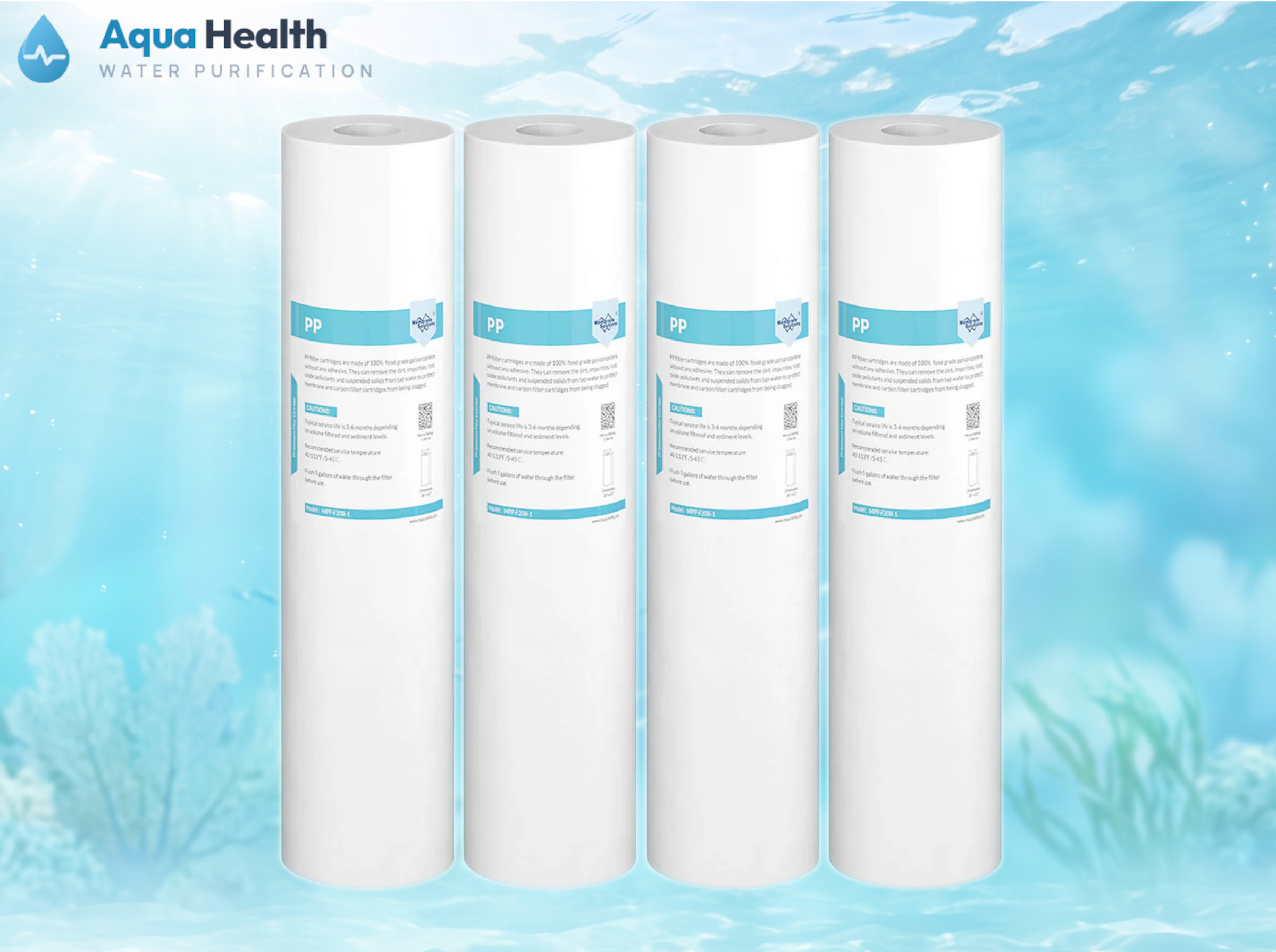 AquaHealth Cartridge Filter — 20-inch Jumbo (5 Micron)