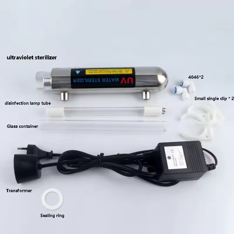 UV Water Sterilizer 10 Inch – Stainless Steel UV-C Chamber for Point-of-Use Systems